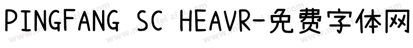 PINGFANG SC HEAVR字体转换